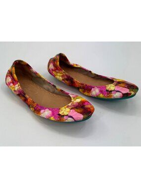 Tieks By Gavrieli Aquarella Ballet Flats Size 10 Multicolor Print Leather Shoes